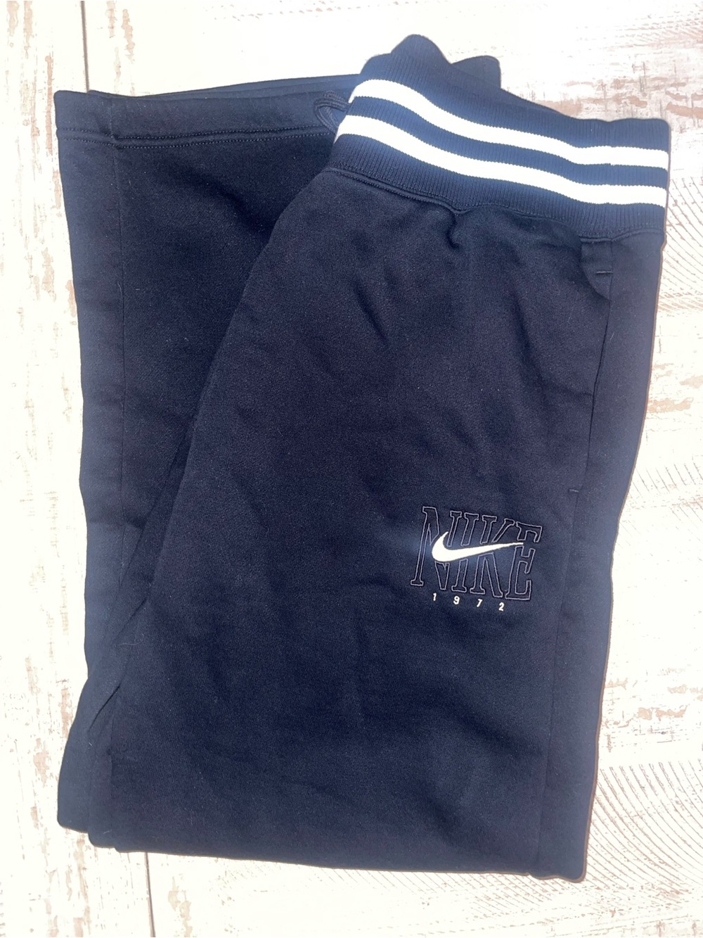 Women’s Nike Black Jogger Pants with Striped Waistband